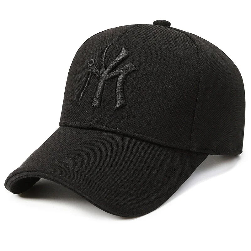 Boné NYC Clássico Brivella - Preto com Bordado Preto